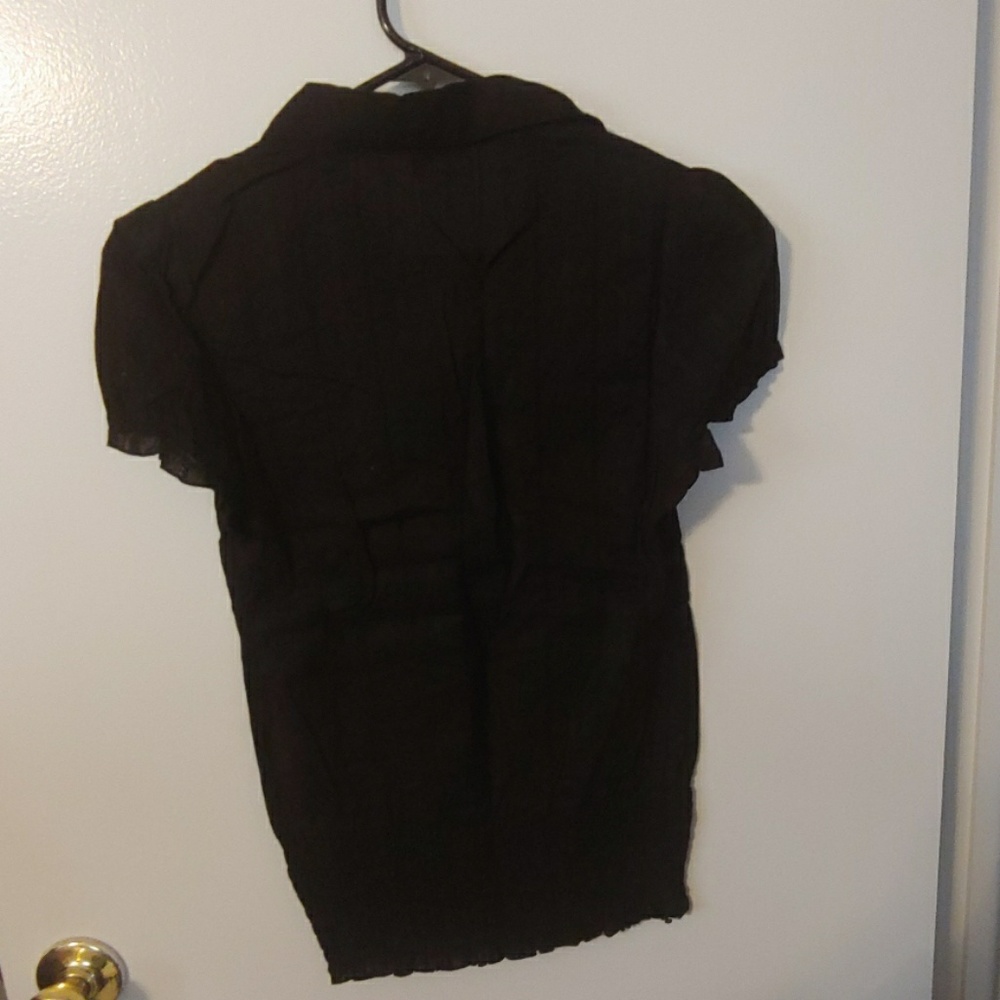 Black button down top - Picture 3 of 3